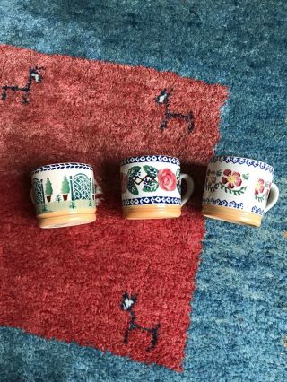 Set Of 3 Nicholas Mosse Pottery Mugs All Different Made In Ireland