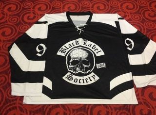 BLACK LABEL SOCIETY Hockey Jersey sz 40 S SMALL bls zakk wylde shirt 6