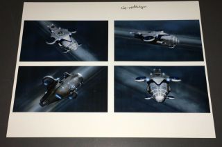 Hunger Games (2012) Rare 8.  5x11 " High - Grade Photo Storyboard " Flying Ship ",
