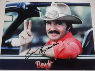Burt Reynolds Signed " Smokey And The Bandit " Photo