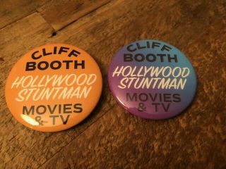 Once Upon A Time In Hollywood Buttons - Cliff Booth Stuntman - Brad Pitt