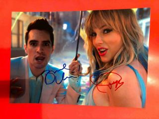 Brendon Urie Taylor Swift Panic At The Disco Rock Autograph Signed Photo 6x8