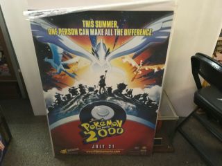Pokemon The Movie 2000 One Sheet 27x40 Movie Theater Poster