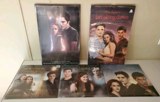 5 Twilight Saga Calendars - 1 Each Twilight Moon Eclipse Breaking Dawn 1 & 2