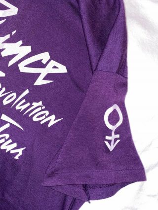 Vintage Prince and The Revolution Purple Rain Tour Local Crew T - Shirt Size XL 4