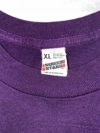 Vintage Prince and The Revolution Purple Rain Tour Local Crew T - Shirt Size XL 5