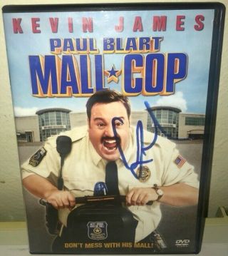 Kevin James Authentic Signed Autographed Paul Blart Mall Cop Dvd Cover Photo Wow