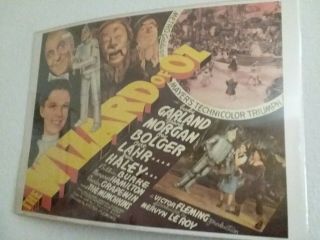 The Wizard Of Oz Movie Poster Judy Garland Vintage Large Rare