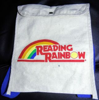 Vintage Reading Rainbow Book Bag Tote Bag Nostalgia Public Broadcasting Tv Show