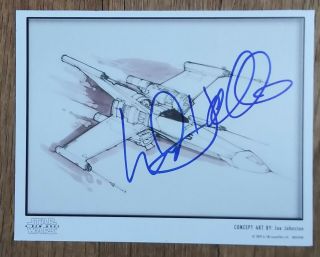 Mark Hamill " Autographed Hand Signed " 5x6 Star Wars Movie Card - Luke Skywalker
