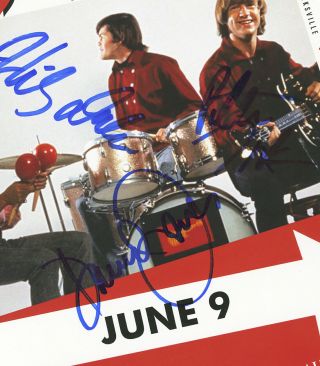 The Monkees autographed gig poster Davy Jones,  Micky Dolenz,  Peter Tork 2