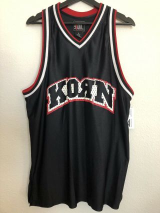 Vintage Korn Life Is Peachy Basketball Jersey Size L 1998 Giant