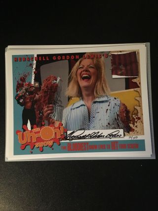 Uh - Oh Show Lobby Card Set Signed By Herschel Gordon Lewis