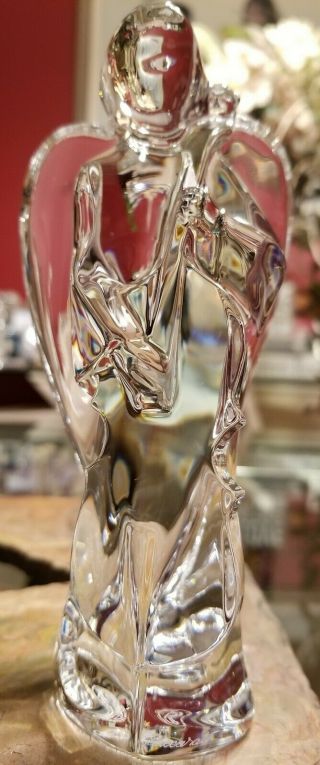 Baccarat - Crystal Angel With Cello - Made In France