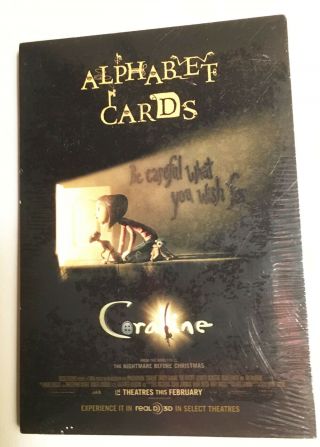 Coraline Alphabet Cards - Pack From 2009 26 Cards