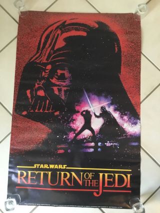 Vintage 1980 Star Wars Return Of The Jedi 22 X 34 Movie Poster