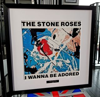 The Stone Roses Framed I Wanna Be Adored - Print - Ian Brown - Fools Gold Oasis