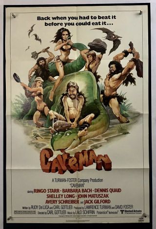 Caveman Movie Poster (fine) One Sheet 1981 Ringo Starr Dennis Quad 3528