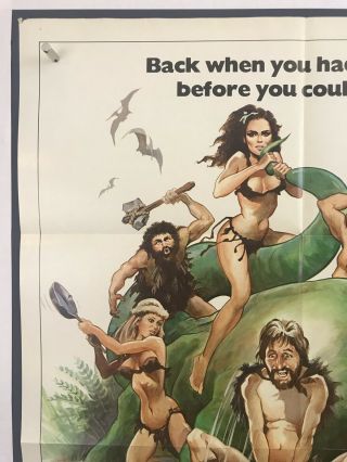 CAVEMAN Movie Poster (Fine) One Sheet 1981 Ringo Starr Dennis Quad 3528 2