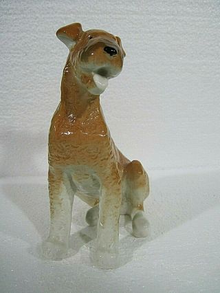 Lomonosov Vintage Ussr Russian Porcelain Animal Dog Figurine