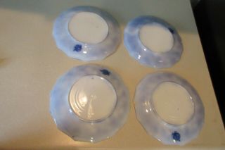 4 Grindley Argyle Flow Blue Plates 8.  5 