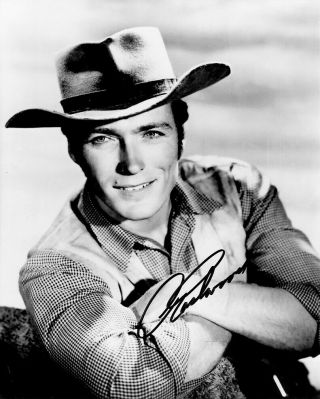 Clint Eastwood Hand - Signed Classic Young Western 8x10 Lifetime Rawhide Pose