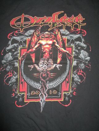 2010 Ozzfest Concert (lg) T - Shirt Ozzy Motley Crue Halford Black Label Society