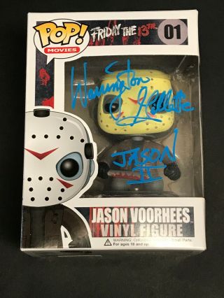Warrington Gillette Auto Jason Voorhees Funko Pop Friday The 13th Part 2 Signed