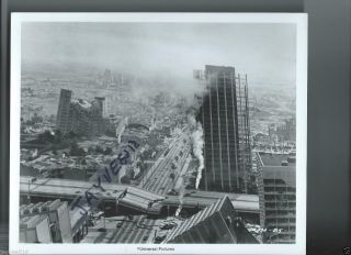 Earthquake 1974 California City Miniature Spfx Bw Orig Vintage Photo Still Text