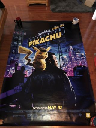 Detective Pikachu Imax Bus Shelter Movie Poster 48”x70”