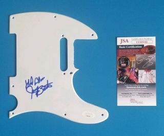 Elvis Presley Guitar Player - James Burton Signed Tele Pickguard With Jsa Psa
