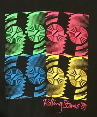 1989 Rolling Stones Steel Wheels North American Tour Sweatshirt Xl Rare Vintage