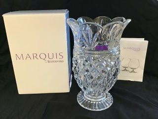 Marquis By Waterford Hurricane 7.  75 " Crystal Candle Holder/vase