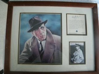 Vintage Humphrey Bogart Lt.  Edition Pictures And Signature Card 0125 If 15,  000