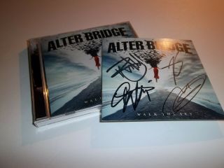 Alter Bridge Signed Cd Walk The Sky Autographed By Full Band 2019 Mark Tremonti