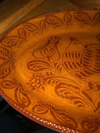 Ned Foltz Redware Pottery Dove Plate 3