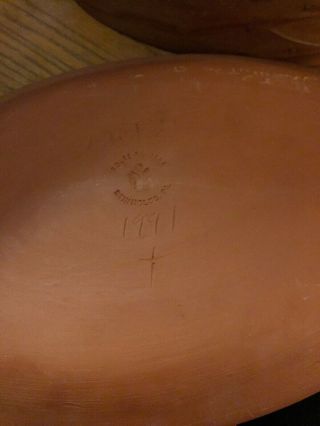Ned Foltz Redware Pottery Dove Plate 4