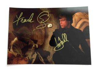 Mark Hamill Luke Frank Oz Yoda Star Wars Signed Autograph 6x8 Photo