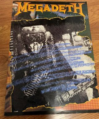 Megadeth Tour Book 1988 - So Far So Good So What - Japanese Tour Program - Rare