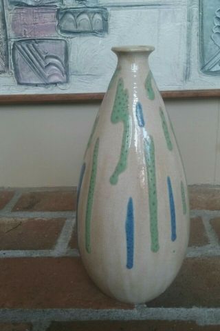 ALDO LONDI BITOSSI Pottery Made in Italy Mid - Century 1960 ' s Vase Impressed Mark 2