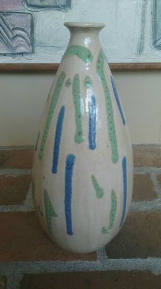 ALDO LONDI BITOSSI Pottery Made in Italy Mid - Century 1960 ' s Vase Impressed Mark 3