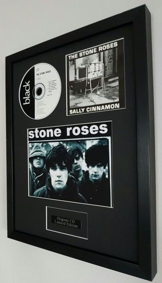 The Stone Roses Framed Cd Sally Cinnamon - Edition - Metal Plaque - Ian Brown