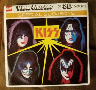 Kiss Viewmaster 3 - D Pics - Aucoin 1978 - 79 Go Kiss Crazy W/thrilling 3 - D