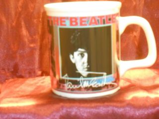 The Beatles Rare Complete Set Of 4 Coffee Mugs 1991 10 oz.  Paul George John Ringo 2