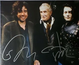 Johnny Depp & Tim Burton 2x Signed 8x10 Photo W/ Holo Edward Scissorhands