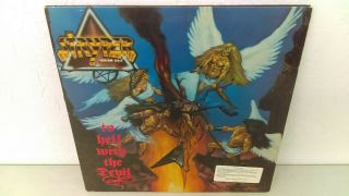 Stryper To Hell With The Devil Lp 1986 Vinyl Vg,  Limited Cover Sticker & Inserts