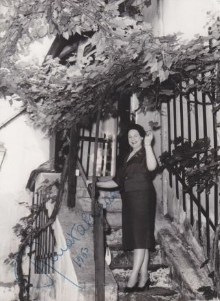 Renata Tebaldi Italian Opera Singer Beethoven Eroica Vienna 1960 Photo Signed