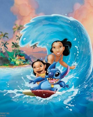 Lilo And Stitch Vintage Classic Disney Collectors Poster 24x36 Inch 1