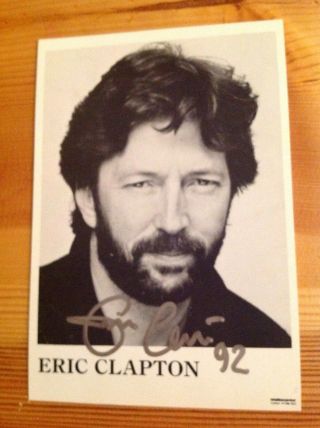 Eric Clapton Hand Signed Autograph Photo