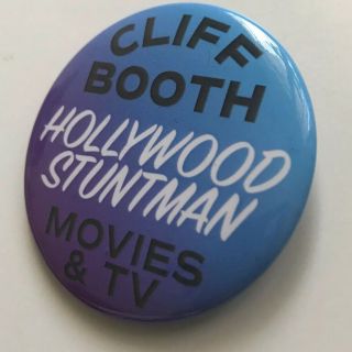 Blue Once Upon A Time In Hollywood Button Pin Cliff Booth Beverly Cinema